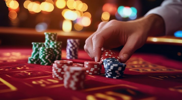 Tampilan meja Live Casino starjp dengan dealer nyata melalui siaran video langsung